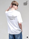 EL Ruffle Lettering Overfit Short Sleeve T-Shirt White - ELIMENO - BALAAN 3