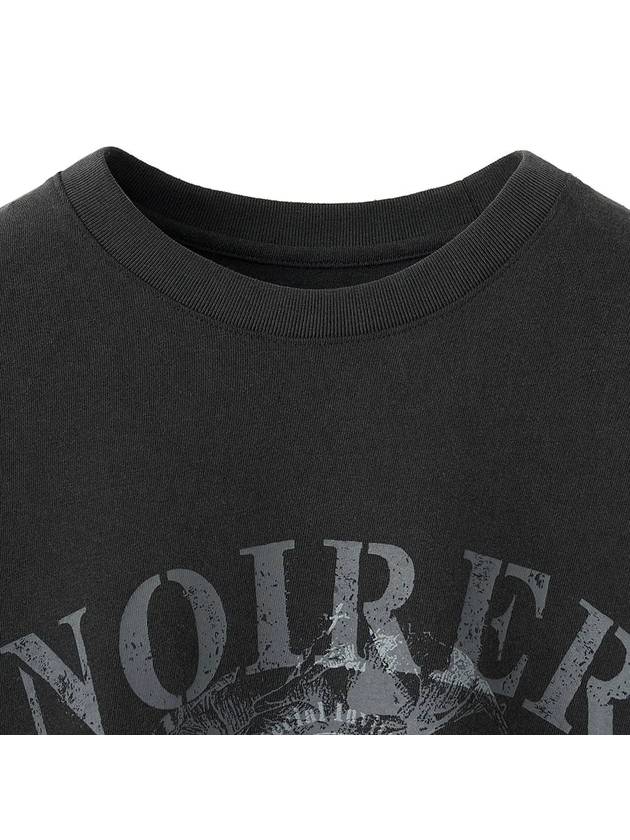 Archive Print Short Sleeve T-Shirt Grey - NOIRER - BALAAN 5