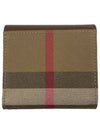 Lyra Women's Bicycle Wallet 80731471 House Check Brown - BURBERRY - BALAAN 3