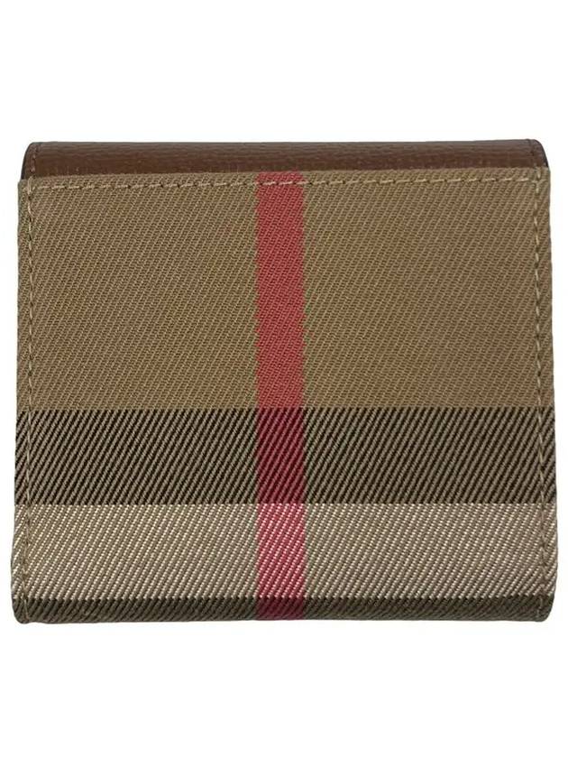 Lyra Women's Bicycle Wallet 80731471 House Check Brown - BURBERRY - BALAAN 3