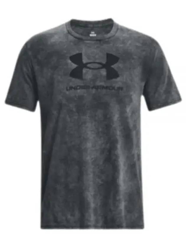 Wash Tonal Sports Style Short Sleeve T-Shirt Grey - UNDER ARMOUR - BALAAN 2