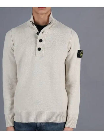 Half zipper wool knit 7915540A3 V0097 1024939 - STONE ISLAND - BALAAN 1