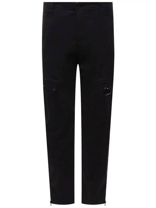 Lens Wappen Zipper Cargo Track Pants Black - CP COMPANY - BALAAN 2