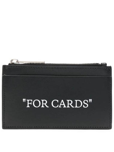 four-card leather card holder OMND068C99LEA001 - OFF WHITE - BALAAN 1