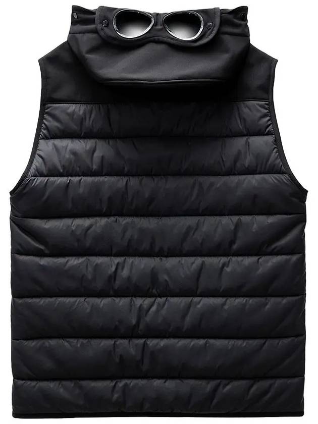 Shell R Mix Goggle Hooded Padded Vest Black - CP COMPANY - BALAAN 3