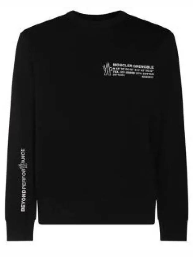 8G00006 899RB 999 Grenoble Logo Sweatshirt 1344301 - MONCLER - BALAAN 1