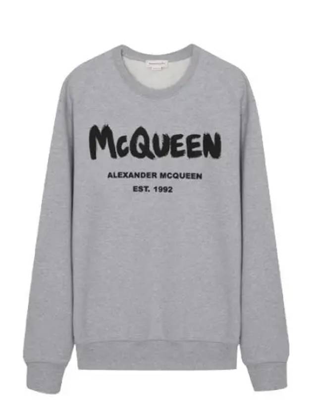 Graffiti Logo Sweatshirt Men s - ALEXANDER MCQUEEN - BALAAN 1