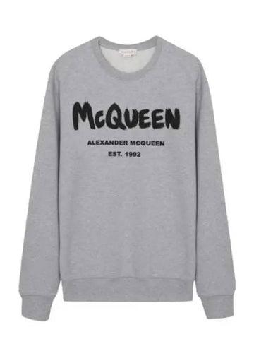 Graffiti Logo Sweatshirt Men s - ALEXANDER MCQUEEN - BALAAN 1