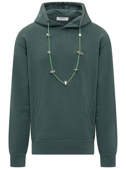 Hooded Sweatshirt BMBB023F22FLE001 4884 GREEN - AMBUSH - BALAAN 2