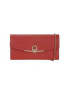 Gancini Metal Buckle Shoulder Bag Coral - SALVATORE FERRAGAMO - BALAAN 3