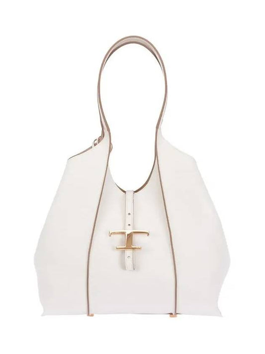 T logo shoulder bag white - TOD'S - BALAAN.