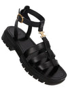 Triomphe Gladiator Sandals Black - CELINE - BALAAN 2