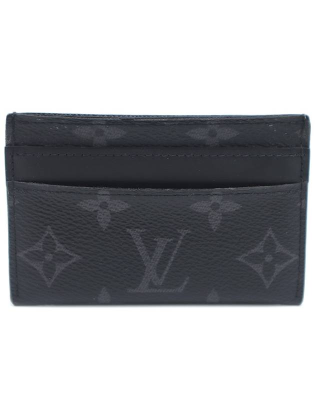 Women s Louis Vuitton M62170 Monogram Eclipse Double Card Holder gt wallet business Gangbuk used luxury goods - LOUIS VUITTON - BALAAN 2