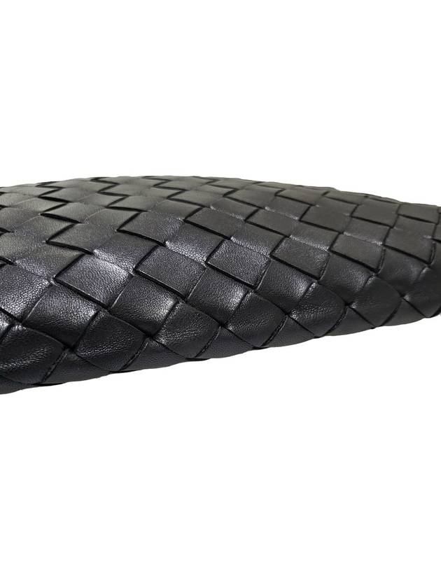 Women s 608232 Black Intrecciato Medium Clutch Bag - BOTTEGA VENETA - BALAAN 9