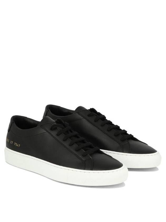 Achilles White Sole Low Top Sneakers Black - COMMON PROJECTS - BALAAN 3