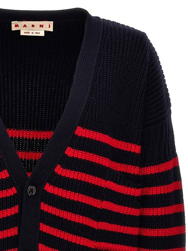 V-neck striped cardigan CDMG0127Q0UFC532 - MARNI - BALAAN 4