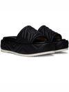 Quilted Platform Slide Slippers Black - GUCCI - BALAAN 2