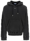 Hooded Sweatshirt OMBB118C99FLE002 1077 - OFF WHITE - BALAAN 1