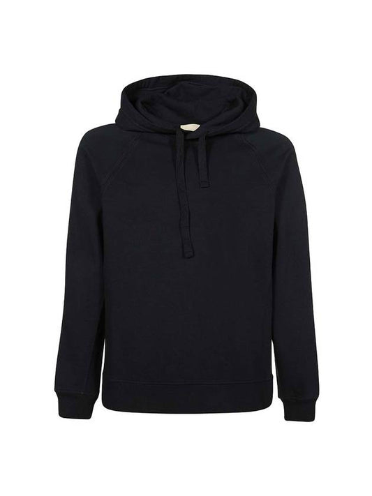 Men's Logo Patch Cotton Hoodie Black - TEN C - BALAAN 1