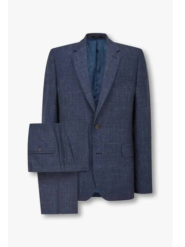 No cheat lapel check pattern suit navy - PAUL SMITH - BALAAN 1