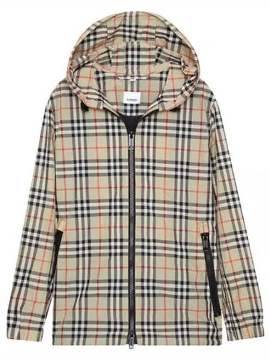 vintage check hooded jacket - BURBERRY - BALAAN 1