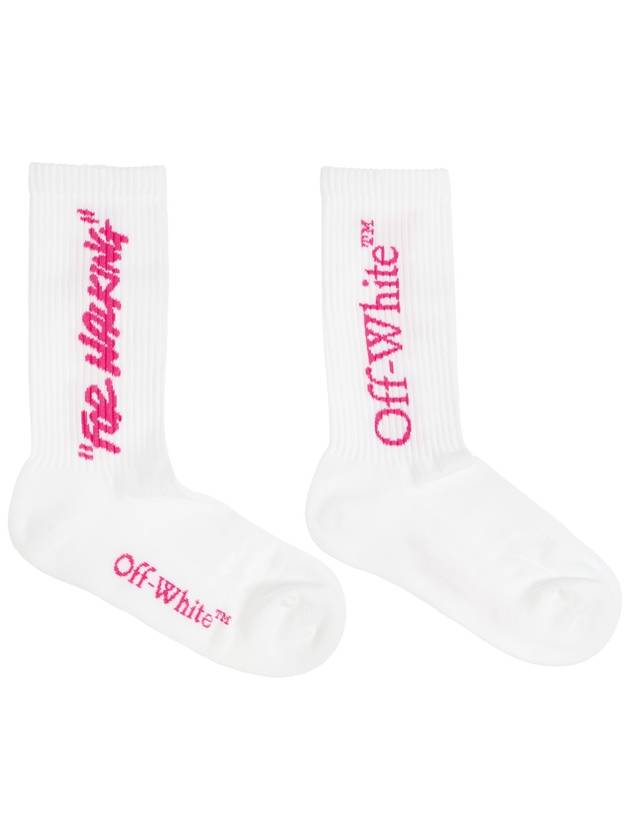 Off-White Socks With Logo, Women's, White - OFF WHITE - BALAAN 4