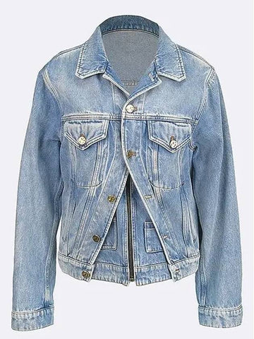 Smith Market Used Luxury Goods XIX Denim Jacket Women s Clothing - LOUIS VUITTON - BALAAN 1