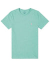 Embroidered Logo Cotton Short Sleeve T-Shirt Mint - POLO RALPH LAUREN - BALAAN 2