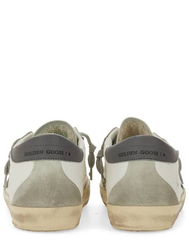 Superstar Leather Low Top Sneakers Grey White - GOLDEN GOOSE - BALAAN 4