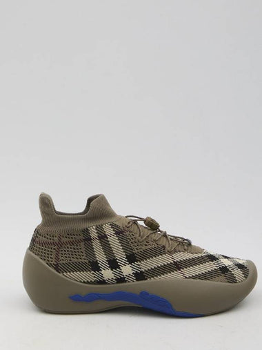 Check Knit Neptune Sneakers - BURBERRY - BALAAN 1