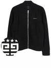 4G Star Logo Wool Bomber Jacket Black - GIVENCHY - BALAAN 2