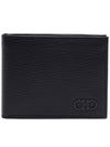 ID Window Gancini Half Wallet Black - SALVATORE FERRAGAMO - BALAAN 2