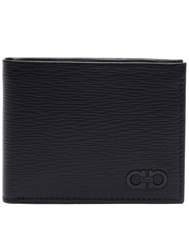 ID Window Gancini Half Wallet Black - SALVATORE FERRAGAMO - BALAAN 2