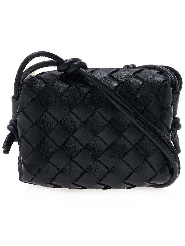 Loop Camera Leather Cross Bag Black - BOTTEGA VENETA - BALAAN 1