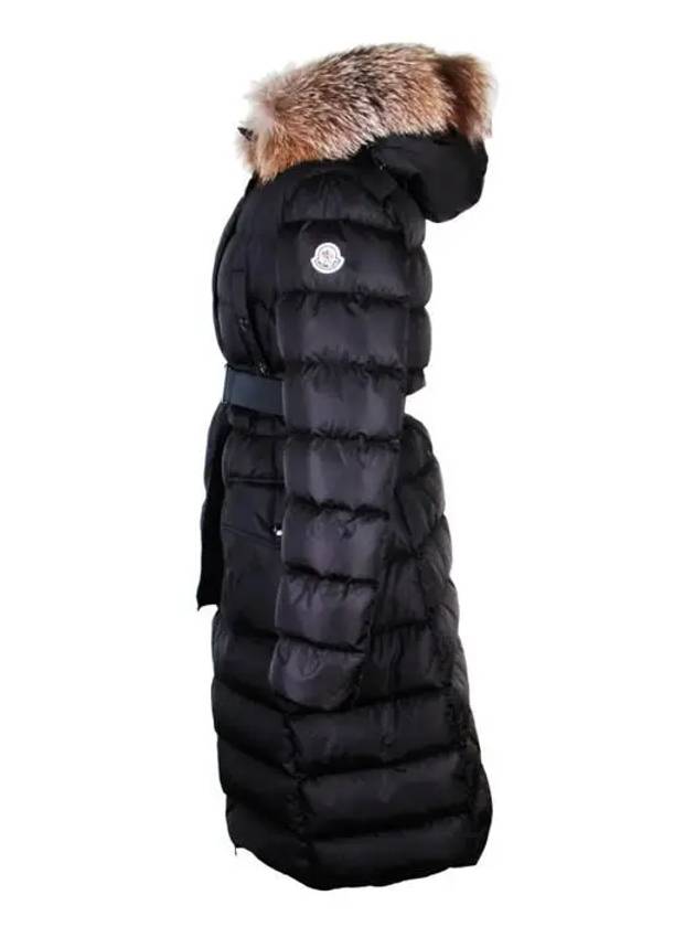 Khloe Long Down Jacket Black - MONCLER - BALAAN 3