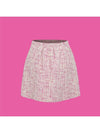 Skirt Shorts Gold Label Jenny Pink H-Line Tweed Skirt GKW9232 - MAHES - BALAAN 2