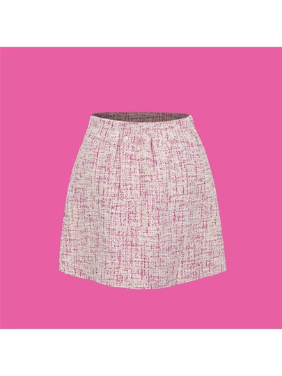 Skirt Shorts Gold Label Jenny Pink H-Line Tweed Skirt GKW9232 - MAHES - BALAAN 2