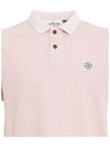 Logo Patch Washing Polo Shirt Pink - STONE ISLAND - BALAAN 5