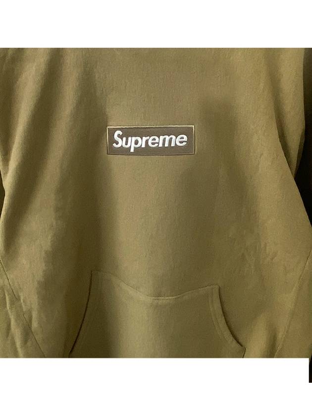 SW56 DS Box Logo Hooded Sweatshirt Dark Sand Men's TShirt TSH - SUPREME - BALAAN 5