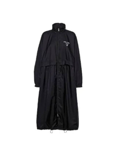 Re-Nylon Raincoat Black - PRADA - BALAAN 1