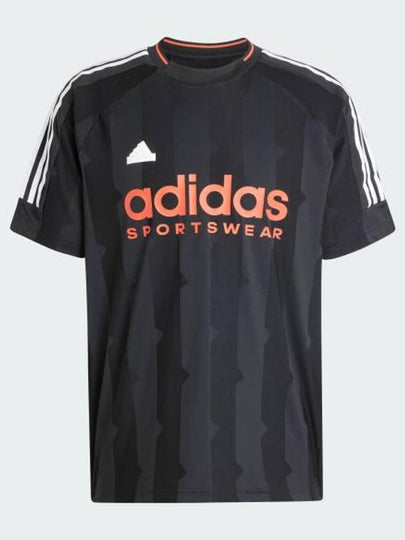 House of Tiro Jacquard Jersey Short Slevee T Shirt Black - ADIDAS - BALAAN 2