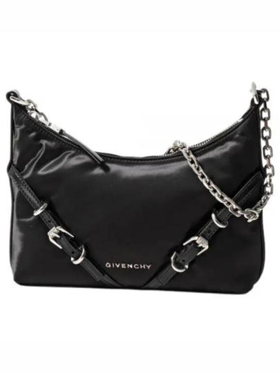 Voyou Party Nylon Satin Shoulder Bag Black - GIVENCHY - BALAAN 2