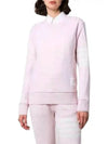 4-Bar Striped Waffle Wool Cashmere Pullover Knit Top Light Pink - THOM BROWNE - BALAAN 3