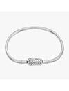 Easy-Close Magnetic Clasp Snake Chain Bracelet Silver - PANDORA - BALAAN 3