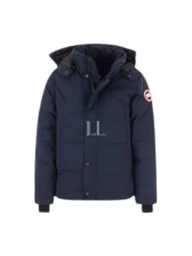 Wyndham Logo Patch Padding Navy - CANADA GOOSE - BALAAN 2