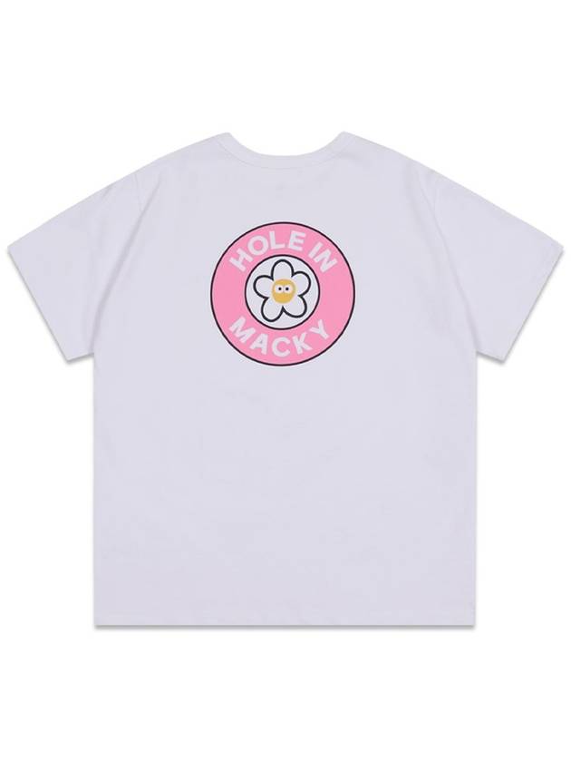 Hole-in Cup Short Sleeve T-Shirt White Pink MCSS24HT2PK - MACKY - BALAAN 3