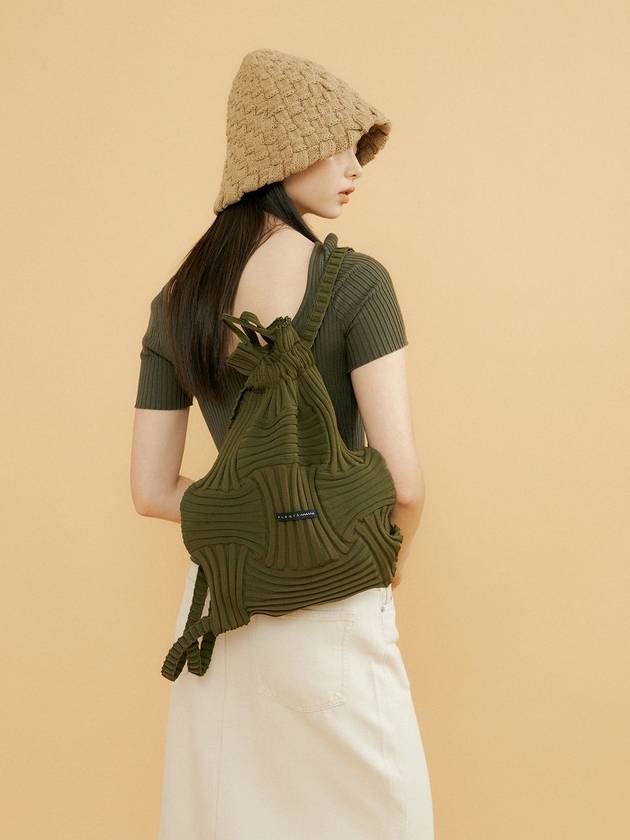 bow backpack khaki - PLEATSMAMA - BALAAN 2