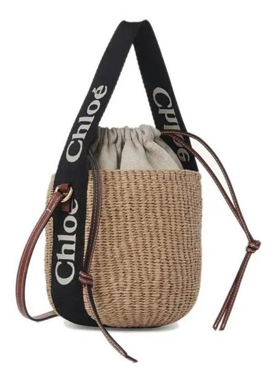 Small Woody Logo Bucket Bag Beige - CHLOE - BALAAN 2