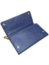 Women s 1M1440 Navy Saffiano Gold Chain Wallet and Mini Cross Bag - PRADA - BALAAN 8