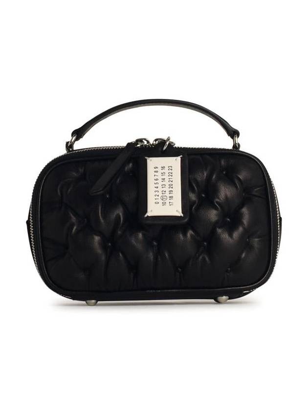 Maison Margiela 'Glam Slam' Small Black Leather Crossbody Bag - MAISON MARGIELA - BALAAN 1